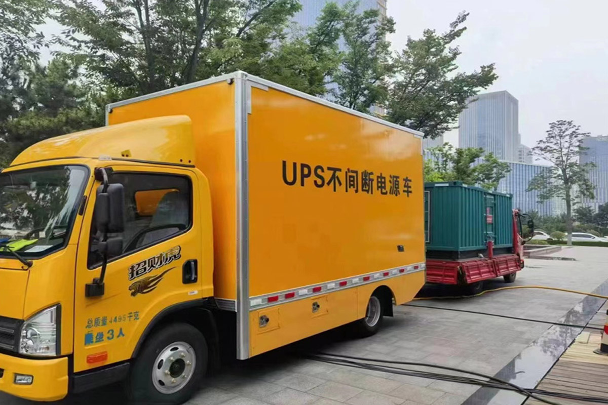 东辽发电机租赁施工现场