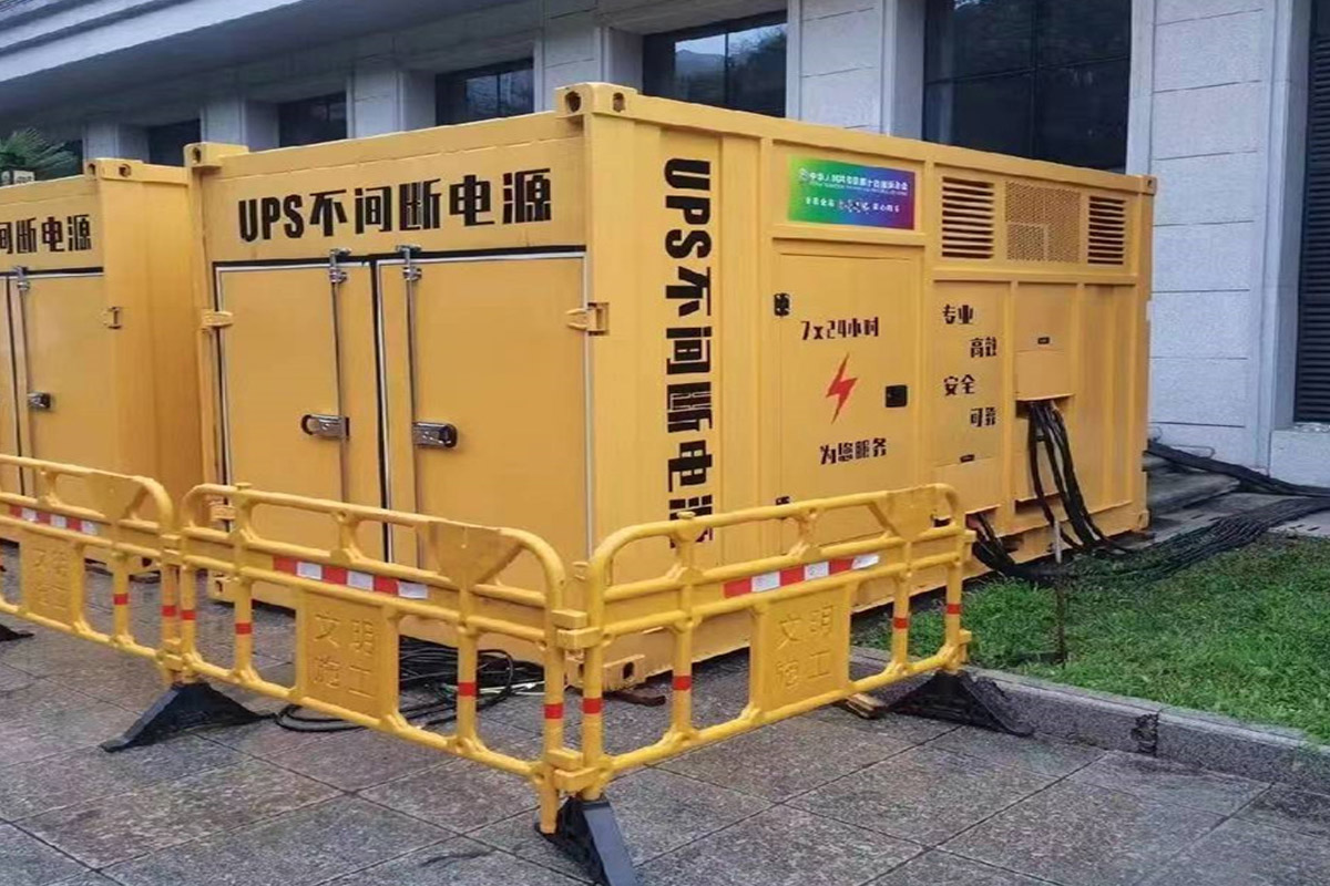 东辽发电机租赁施工现场