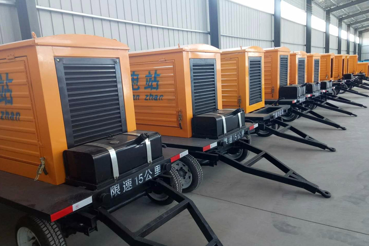 东辽发电机租赁施工现场